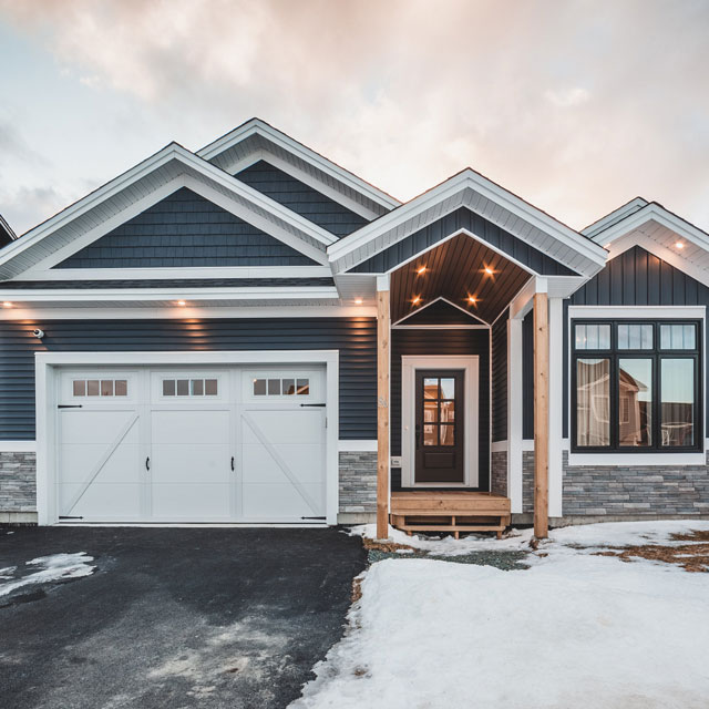 snowy house